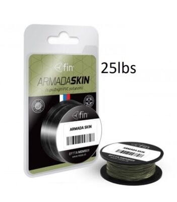 Поводковий матеріал FIN ARMADA SKIN 5m/камуфляж з покриттям 25lbs