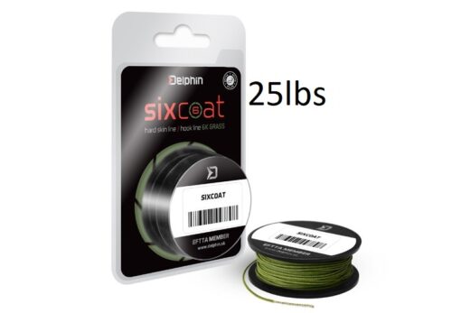 Поводковий матеріал FIN SIXCOAT 13m/ grass з покриттям 25lbs