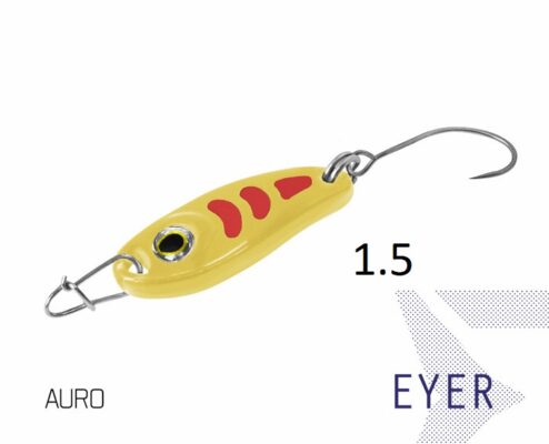 Блешня ложка Spoon Delphin EYER 1.5g AURO Гачок №8 Snap