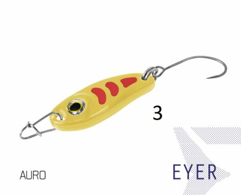 Блешня ложка Spoon Delphin EYER 3g AURO Гачок №8 Snap