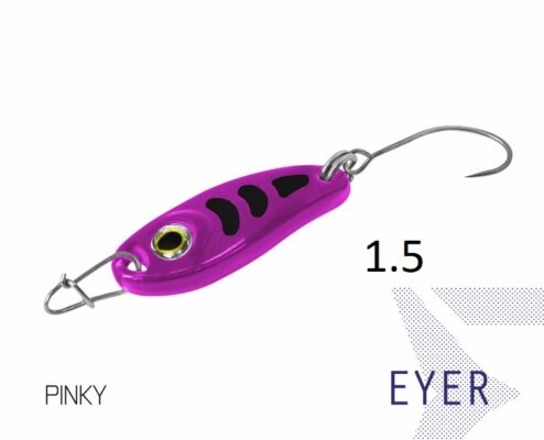 Блешня ложка Spoon Delphin EYER 1.5g PINKY Гачок №8 Snap