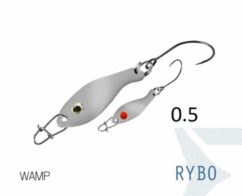 Блешня ложка Spoon Delphin RYBO 0.5g WAMP Гачок №8