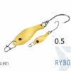 Блешня ложка Spoon Delphin RYBO 0.5g AURO Гачок №8