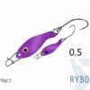 Блешня ложка Spoon Delphin RYBO 0.5g PINKY Гачок №8 Snap