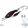 Блешня ложка Spoon Delphin RYBO 0.5g NEON Гачок №8 Snap