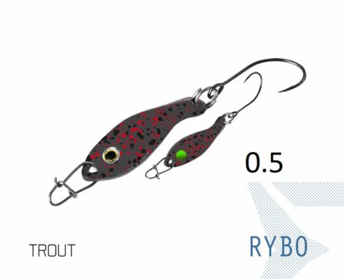 Блешня ложка Spoon Delphin RYBO 0.5g TROUN Гачок №8