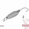 Блешня ложка Spoon Delphin MAGO 2g WAMP Гачок №8 Snap