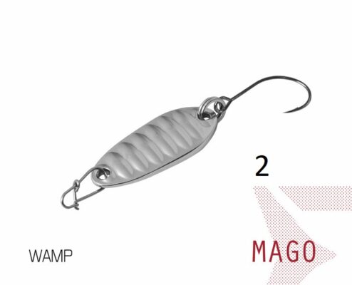 Блешня ложка Spoon Delphin MAGO 2g WAMP Гачок №8 Snap