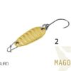 Блешня ложка Spoon Delphin MAGO 2g AURO Гачок №8 Snap