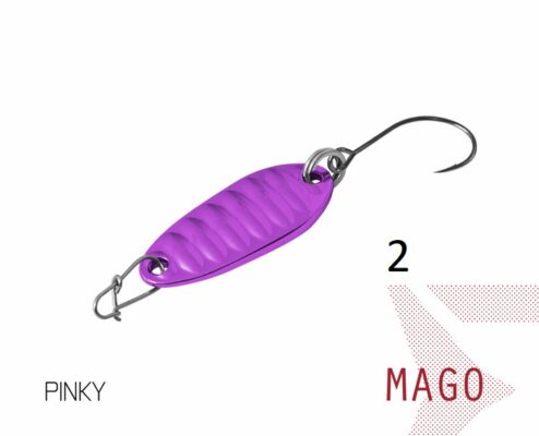 Блешня ложка Spoon Delphin MAGO 2g PINKY Гачок №8 Snap