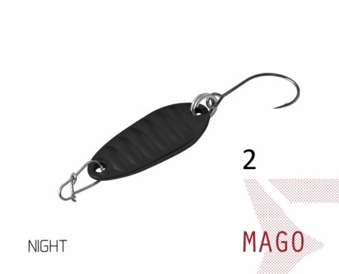 Блешня ложка Spoon Delphin MAGO 2g NIGHT Гачок №8 Snap