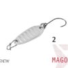 Блешня ложка Spoon Delphin MAGO 2g SNOW Гачок №8 Snap