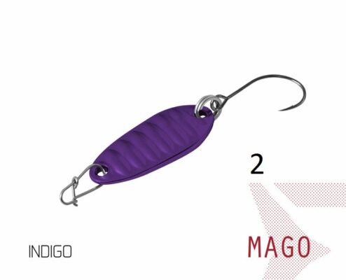 Блешня ложка Spoon Delphin MAGO 2g INDIGO Гачок №8 Snap