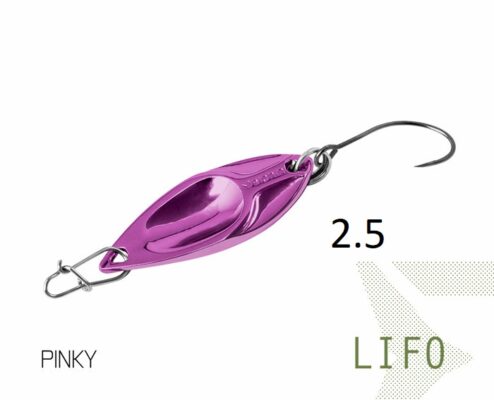 Блешня ложка Spoon Delphin LIFO 2.5g PINKY Гачок №8 Snap
