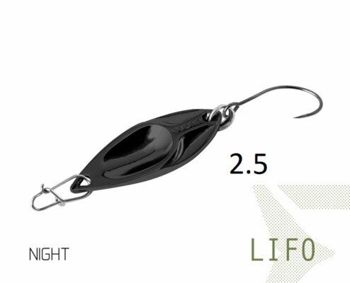 Блешня ложка Spoon Delphin LIFO 2.5g NIGHT Гачок №8 Snap