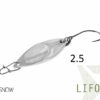 Блешня ложка Spoon Delphin LIFO 2.5g SNOW Гачок №8 Snap