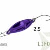 Блешня ложка Spoon Delphin LIFO 2.5g INDIGO Гачок №8 Snap