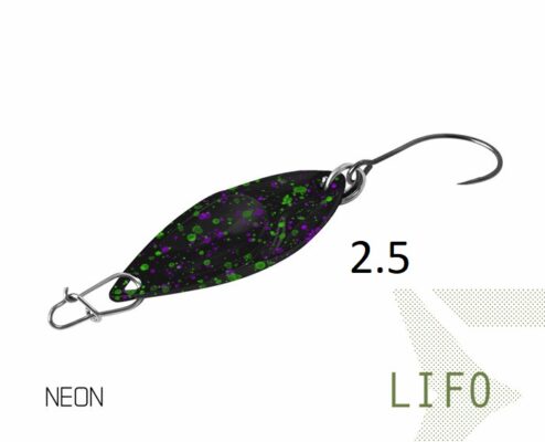 Блешня ложка Spoon Delphin LIFO 2.5g NEON Гачок №8 Snap