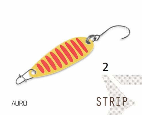 Блешня ложка Spoon Delphin STRIP 2g AURO Гачок №8 Snap
