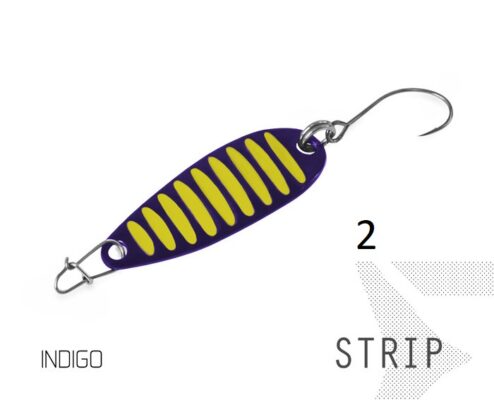 Блешня ложка Spoon Delphin STRIP 2g INDIGO Гачок №8 Snap
