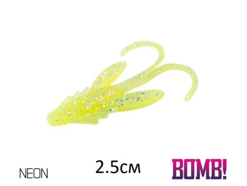 Силіконовий рачок Lure BOMB Nympha 2.5см/10шт NEON