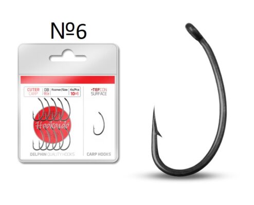 Гачки Delphin CUTER TEFCON / 10+1шт тефлон #6