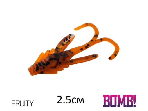 Силіконовий рачок Lure BOMB Nympha 2.5см/10шт FRUITY