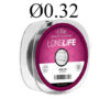 Леска FIN Long LIFE 100m/прозора 0.32мм/19.4lbs