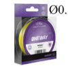 Шнур FIN One Way 125м / жовтий 0.12мм 2.9кг