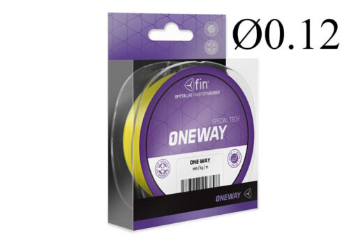 Шнур FIN One Way 125м / жовтий 0.12мм 2.9кг