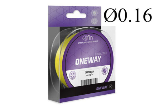 Шнур FIN One Way 125м / жовтий 0.16мм 5.8кг