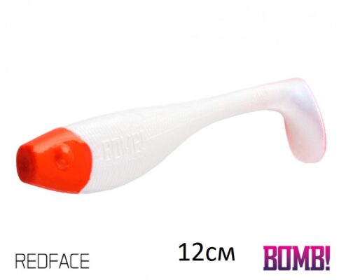 Силіконова рибка Lure BOMB Fatty 12см/5шт REDFACE