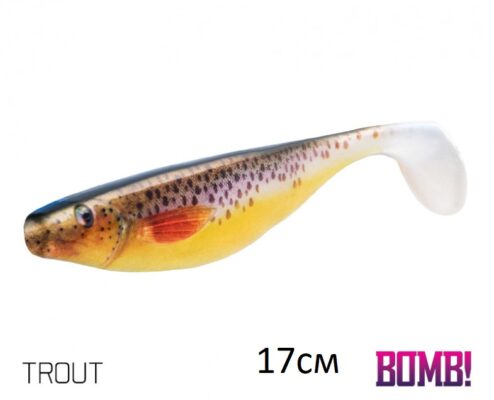 Силіконова рибка 3D Lure BOMB HYPNO 17см/2шт TROUT