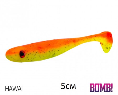 Силіконова рибка Lure BOMB Rippa 5см/5шт HAWAI