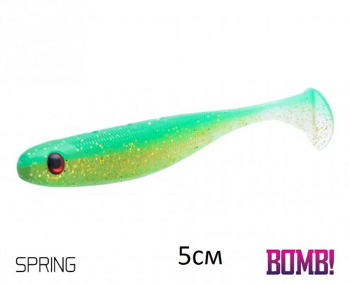 Силіконова рибка Lure BOMB Rippa 5см/5шт SPRING