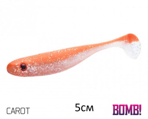 Силіконова рибка Lure BOMB Rippa 5см/5шт CAROT