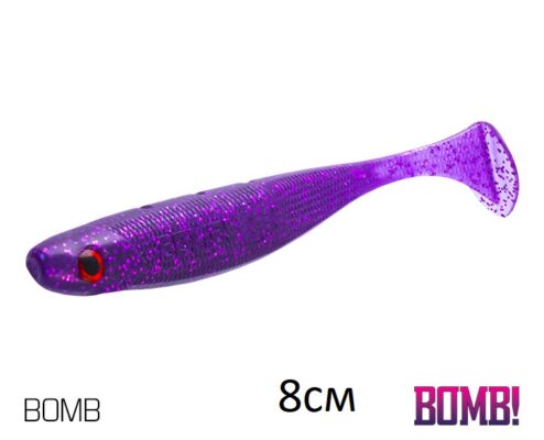 Силіконова рибка Lure BOMB Rippa 8см/5шт BOMB
