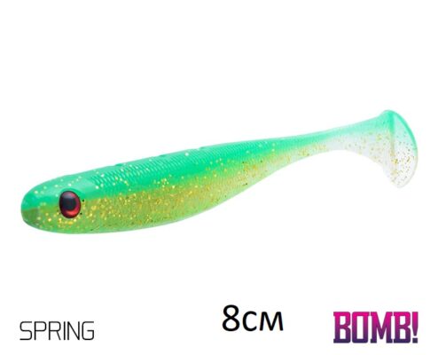 Силіконова рибка Lure BOMB Rippa 8см/5шт SPRING