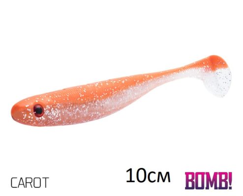 Силіконова рибка Lure BOMB Rippa 10см/5шт CAROT