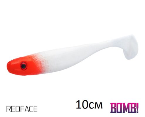 Силіконова рибка Lure BOMB Rippa 10см/5шт REDFACE