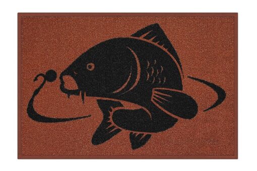 Килимок з коропом Delphin Carp rug / 40х60см коричневий