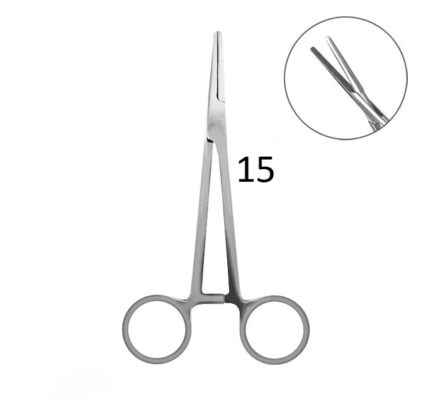 Прямі щипці DELPHIN 15см