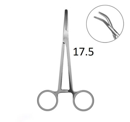 Вигнуті щипці DELPHIN 17.5см