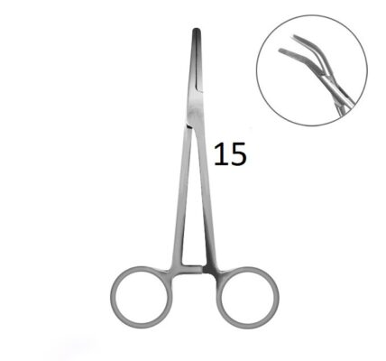 Вигнуті щипці DELPHIN 15см