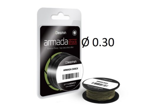 Шок лідер Delphin ARMADA SHOCK green 20m 0.30mm 68lbs