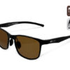 Поляризовані сонцезахисні окуляри Delphin SG BLACK brown lenses