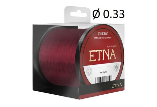 Леска Delphin ETNA 1100m / бордова 0.33мм 18lbs
