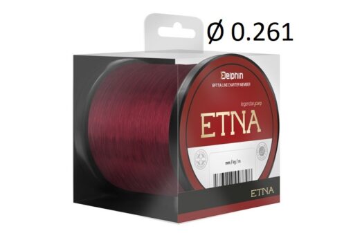 Леска Delphin ETNA 1200m / бордова 0.261мм 12lbs