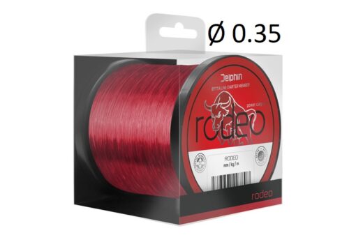 Леска Delphin RODEO 1100m / червона 0.35мм 10,4кг