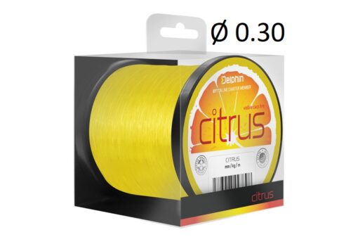 Леска Delphin CITRUS 1200m / жовта 0.30мм 6.8кг